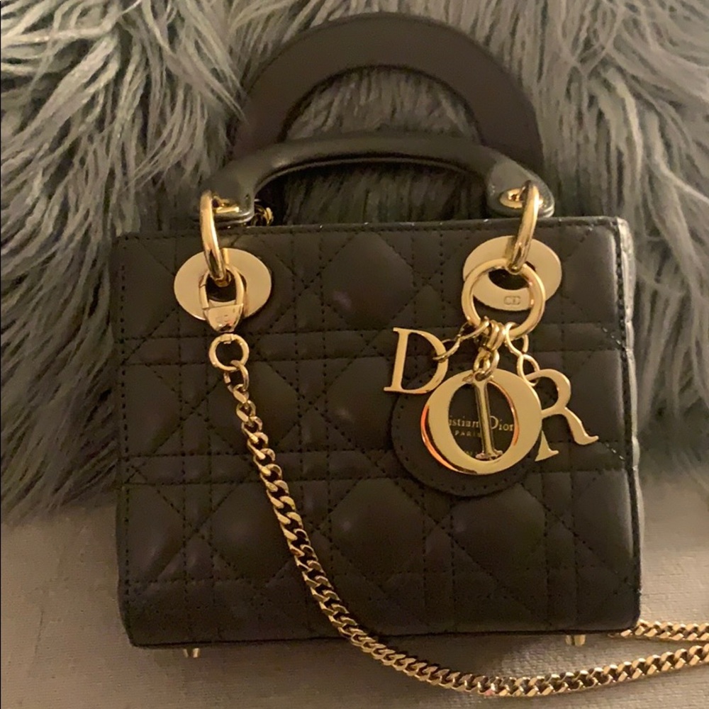 Small look alike CD grey bag